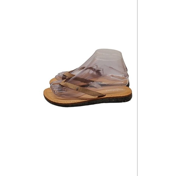 Steve Madden Cool Planet Flip Flop Womens Size 7.5 Tan Recycled Materials - Picture 5 of 8